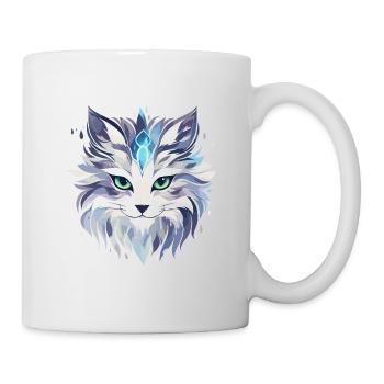 Chat - illustration - Mug blanc - blanc - Droite