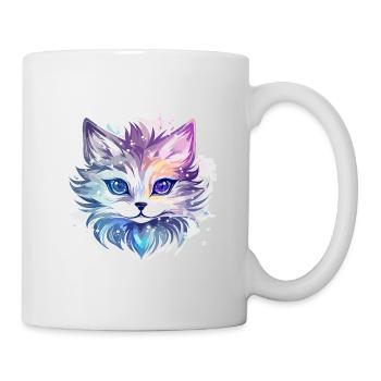 Chat - illustration - Mug blanc - blanc - Droite