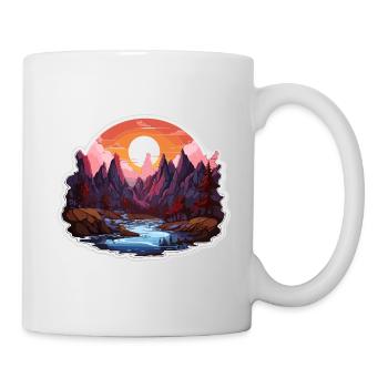 Landscape - Illustration - Mug - white - Right