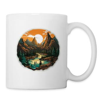 Landscape - Illustration - Mug - white - Right