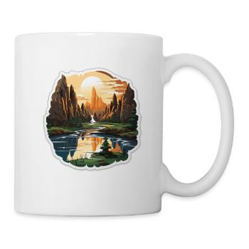 Landscape - Illustration - Mug - white - Right