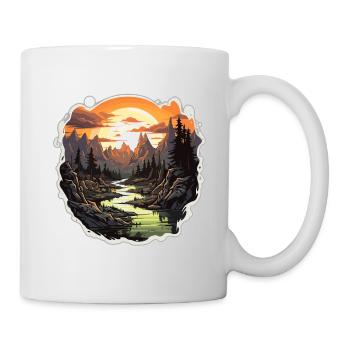 Landscape - Illustration - Mug - white - Right