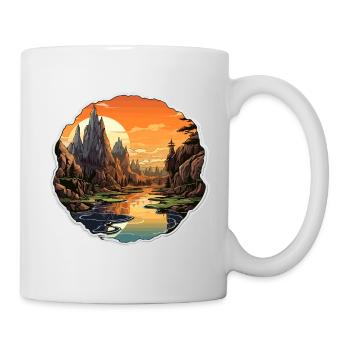 Landscape - Illustration - Mug - white - Right
