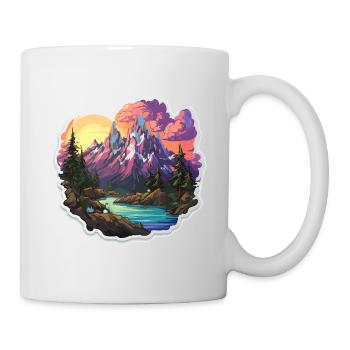 Paysage - Illustration - Mug blanc - blanc - Droite