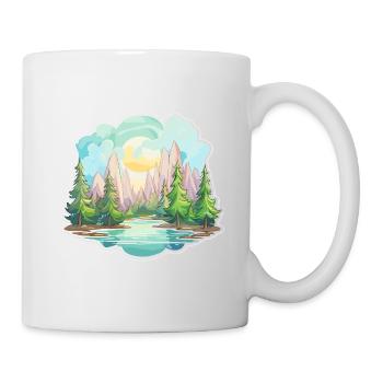 Landscape - Illustration - Mug - white - Right