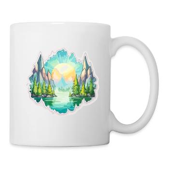 Landscape - Illustration - Mug - white - Right