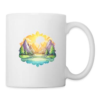 Paysage - Illustration - Mug blanc - blanc - Droite