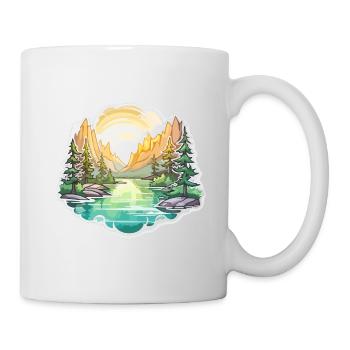 Landscape - Illustration - Mug - white - Right