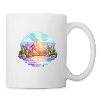 Paysage - Illustration - Mug blanc - blanc - Droite