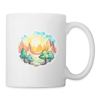 Landscape - Illustration - Mug - white - Right