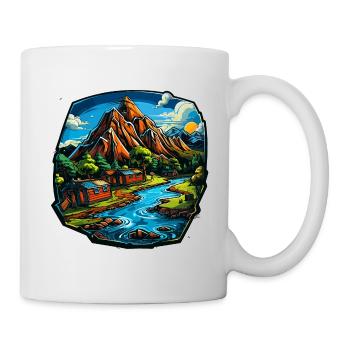 Landscape - Illustration - Mug - white - Right