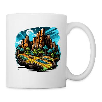 Landscape - Illustration - Mug - white - Right