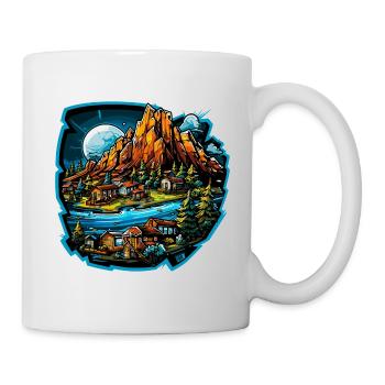 Landscape - Illustration - Mug - white - Right