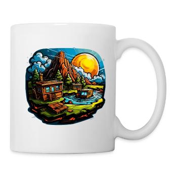 Landscape - Illustration - Mug - white - Right