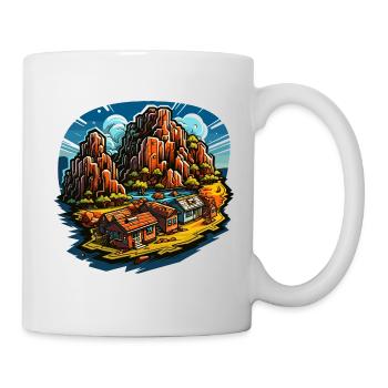 Landscape - Illustration - Mug - white - Right