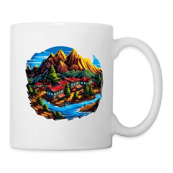 Landscape - Illustration - Mug - white - Right