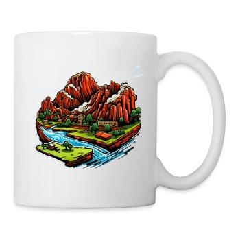 Paysage - Illustration - Mug blanc - blanc - Droite