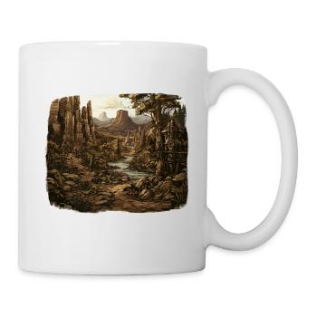 Paysage - Illustration - Mug blanc - blanc - Droite