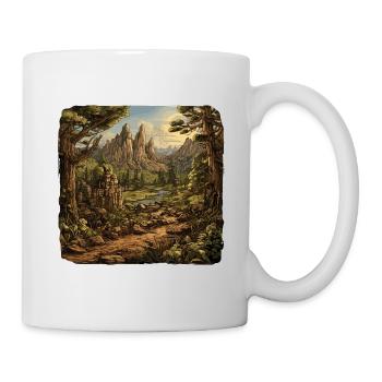 Paysage - Illustration - Mug blanc - blanc - Droite