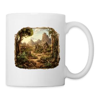 Paysage - Illustration - Mug blanc - blanc - Droite