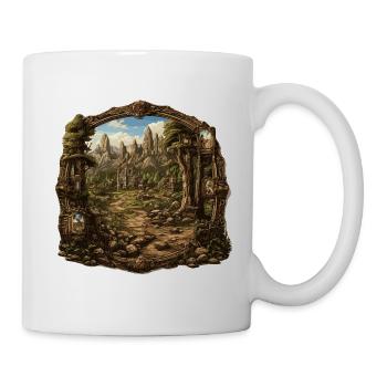 Paysage - Illustration - Mug blanc - blanc - Droite
