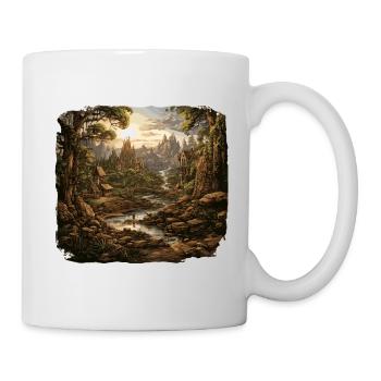 Paysage - Illustration - Mug blanc - blanc - Droite