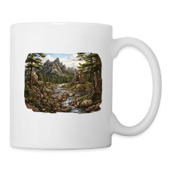 Paysage - Illustration - Mug blanc - blanc - Droite
