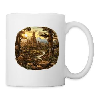 Landscape - Illustration - Mug - white - Right