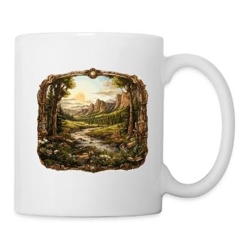 Paysage - Illustration - Mug blanc - blanc - Droite