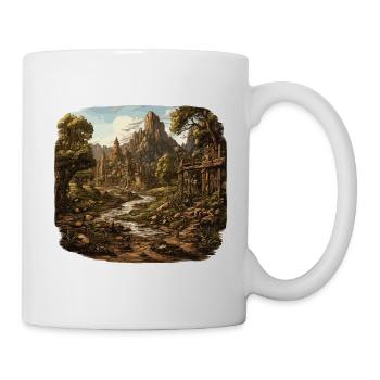 Paysage - Illustration - Mug blanc - blanc - Droite