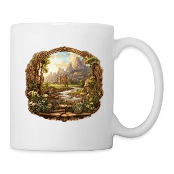 Paysage - Illustration - Mug blanc - blanc - Droite