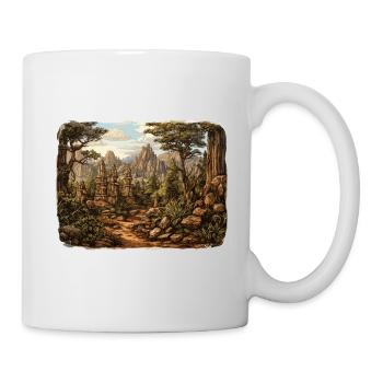 Paysage - Illustration - Mug blanc - blanc - Droite
