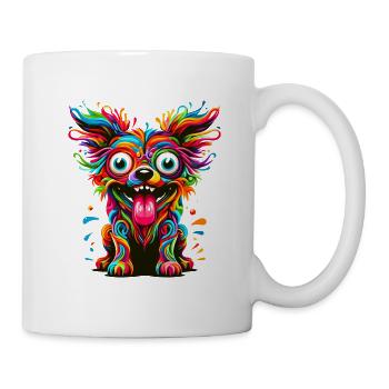 DOG CRAZY COLORFUL COLORFUL RAINBOW BLOB - Mug - white - Right