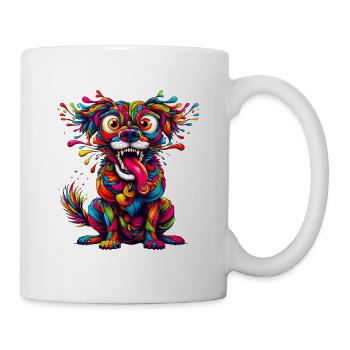 DOG CRAZY COLORFUL COLORFUL RAINBOW BLOB - Mug - white - Right