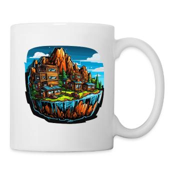 Paysage - Illustration - Mug blanc - blanc - Droite