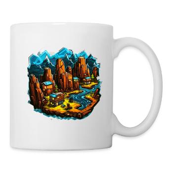 Paysage - Illustration - Mug blanc - blanc - Droite