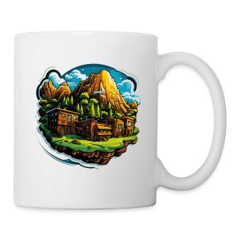 Paysage - Illustration - Mug blanc - blanc - Droite