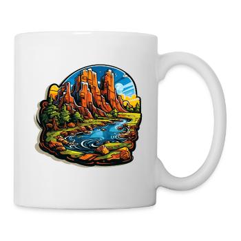 Landscape - Illustration - Mug - white - Right