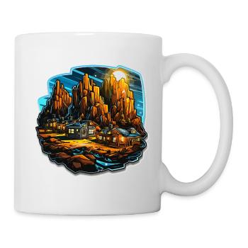 Paysage - Illustration - Mug blanc - blanc - Droite