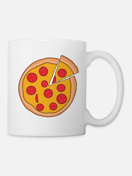 Pizza - Tasse - Weiß