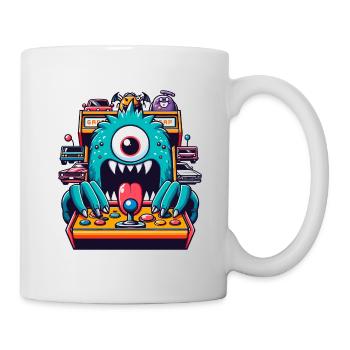 ARCADE SLOT MACHINE CASINO JOYSTICK MONSTER CRAZY - Mug - white - Right