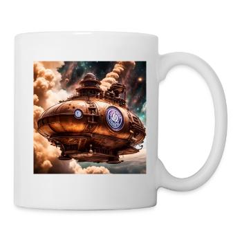 Steampunk Coffee Bean Airship - Mug - white - Right