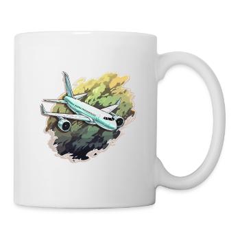Airplane - illustration - Mug - white - Right