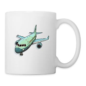 Airplane - illustration - Mug - white - Right