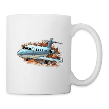Airplane - illustration - Mug - white - Right