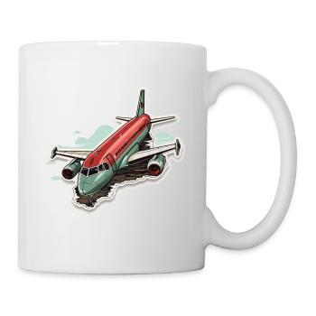 Airplane - illustration - Mug - white - Right