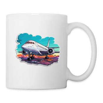 Airplane - illustration - Mug - white - Right