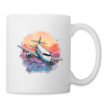 Airplane - illustration - Mug - white - Right