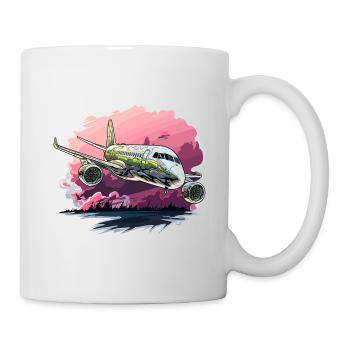Airplane - illustration - Mug - white - Right