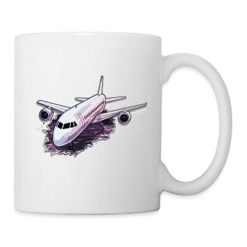 Airplane - illustration - Mug - white - Right